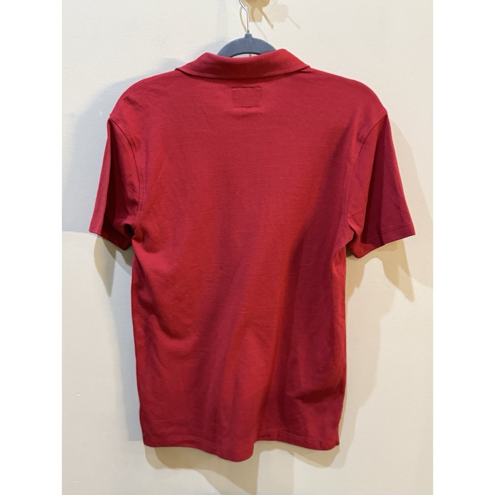 Todd Snyder New York Men's Red Pique Polo Shirt Size XS Lyocell Cotton - Picture 3 of 10